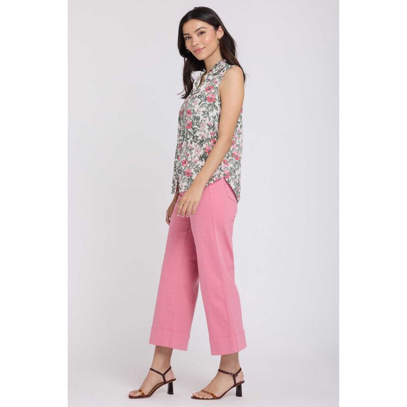 NYDJ Sleeveless Ruffle Neck Blouse image number 3